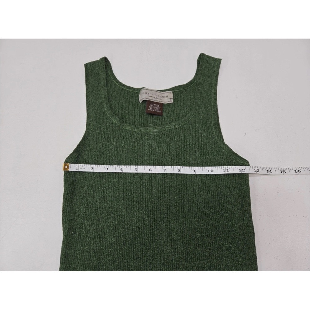 Double D Ranch Deep Green Ribbed Tank - Picture 5 of 6